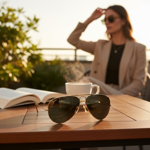 Ray-Ban USA Vintage 80’s Baush & Lomb Outdoorsman Aviator Sunglasses - Picture 1 of 12